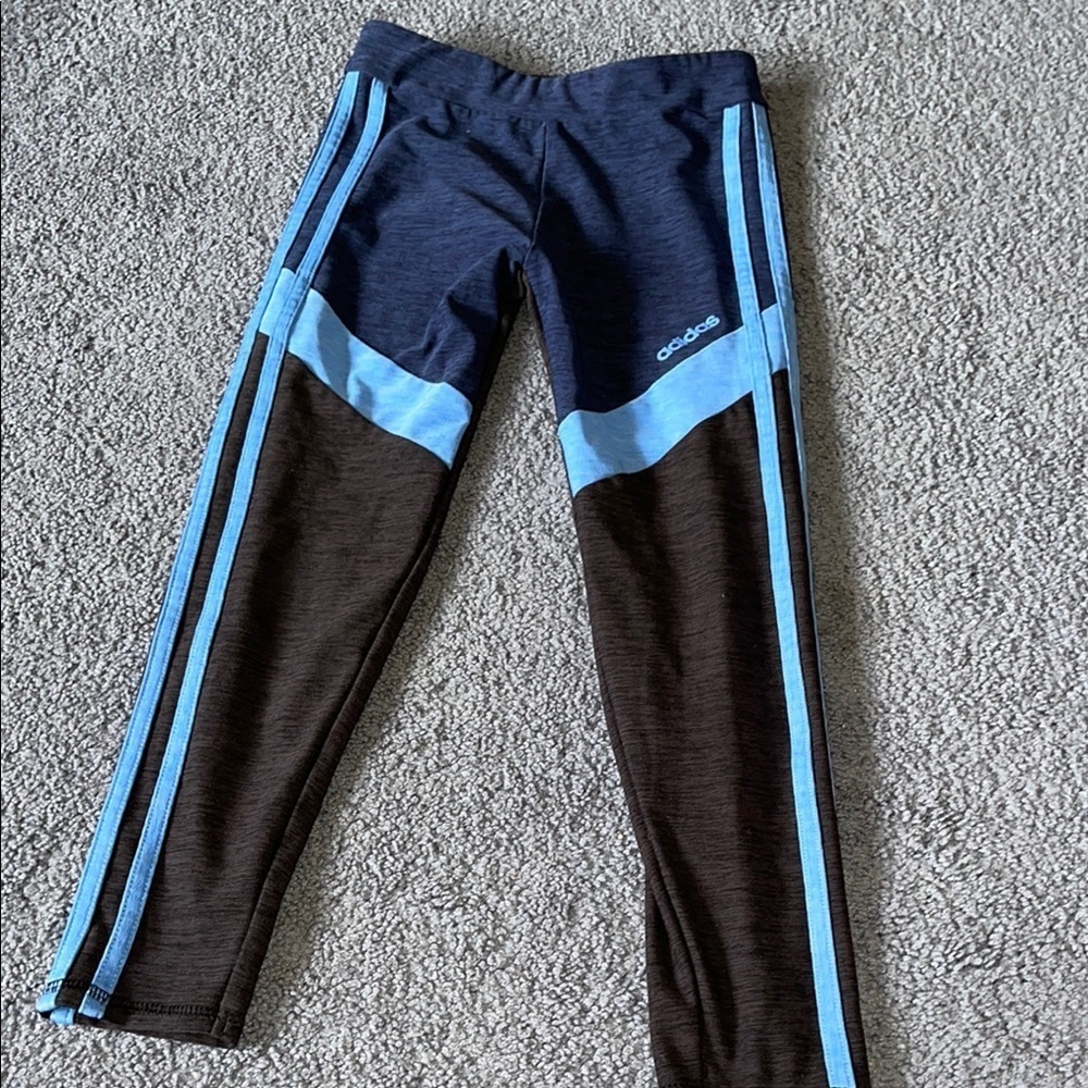 Adidas Kids' Blue and Black Athletic Bottoms